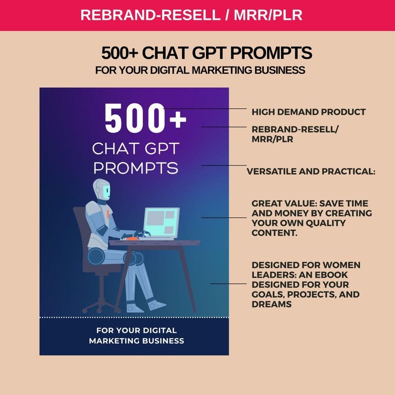 The Ultimate AI Prompt Vault & Course Canva Templates (PLR & MRR Resell Rights) - Image 7
