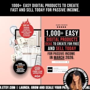 1000+ Digital Product Ideas to Create & Sell | Passive Income Guide with PLR & Master Resell Rights