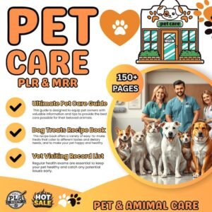 Pet Care Planner Bundle | Printable Template with PLR & Master Resell Rights