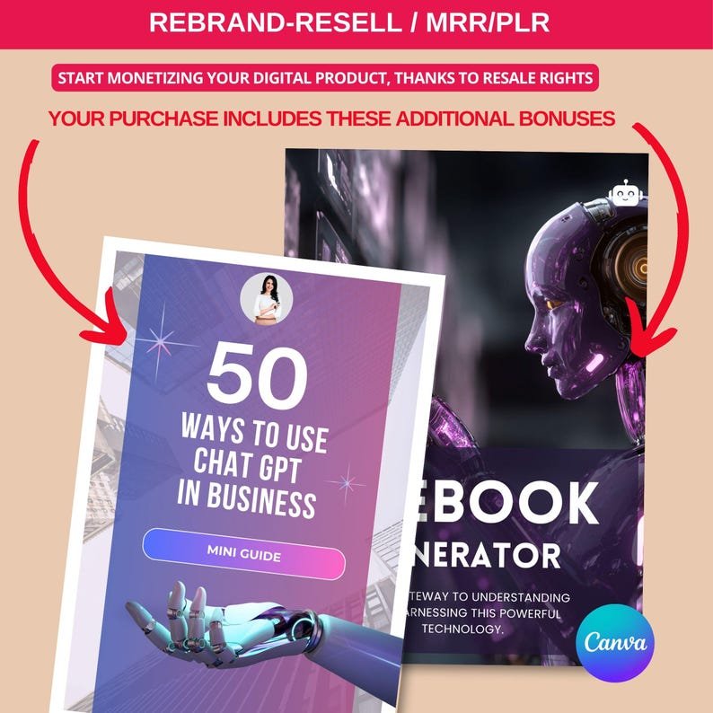 The Ultimate AI Prompt Vault & Course Canva Templates (PLR & MRR Resell Rights) - Image 8