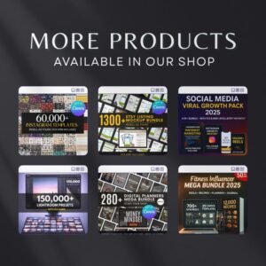 7,500+ Digital Planner Pages Mega Bundle | Editable Canva Templates with PLR & MRR Resell Rights