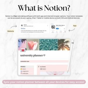 Student Notion Planner & 2026 Academic Dashboard | Template with PLR & Master Resell Rights