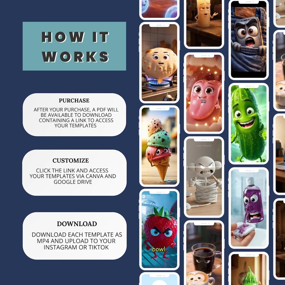 1,200+ AI Talking Object Videos Bundle | Viral Faceless Reels with PLR & MRR Resell Rights for TikTok, Instagram & YouTube - Image 4