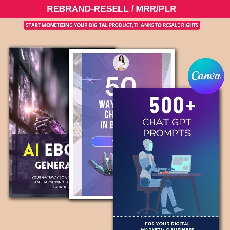 The Ultimate AI Prompt Vault & Course Canva Templates (PLR & MRR Resell Rights) - Image 9