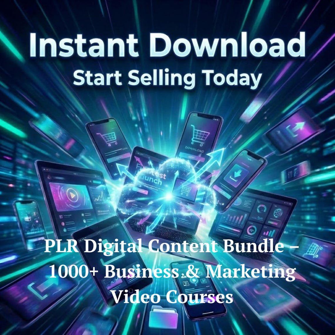 900+ Business Video Courses Bundle | PLR & MRR Master Resell Rights | Done-For-You Digital Products & Online Training Library - Image 2