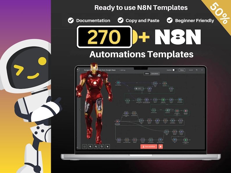 270+ n8n AI Automation Workflows Bundle | PLR & MRR Resell Rights | Done-For-You Business Solutions & AI Integrations - Image 10