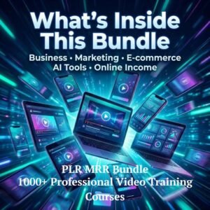 900+ Business Video Courses Bundle | PLR & MRR Master Resell Rights | Done-For-You Digital Products & Online Training Library