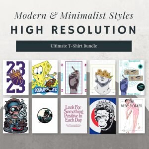 5M+ T-Shirt Designs Bundle | Streetwear, Anime & Hip Hop Graphics with PLR & MRR