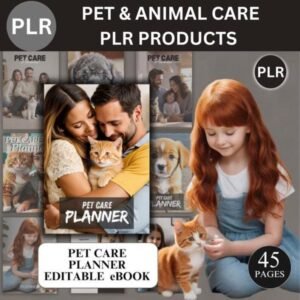 Pet Care Planner Bundle | Printable Template with PLR & Master Resell Rights