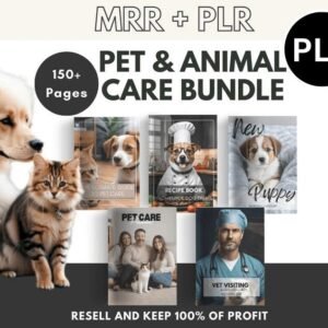 Pet Care Planner Bundle | Printable Template with PLR & Master Resell Rights